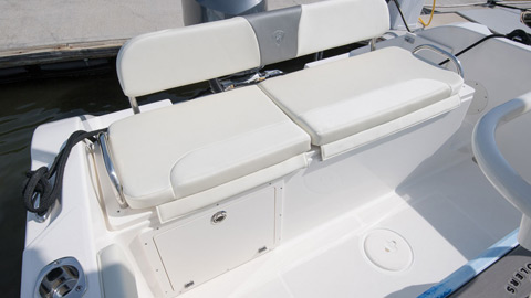fishing boat storage box and seats