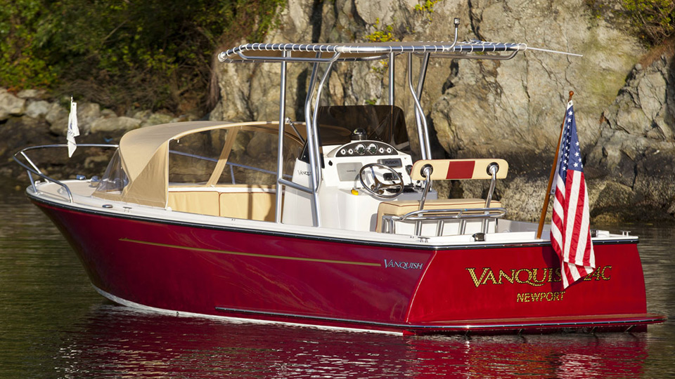 24-center-console red vanquish boat design